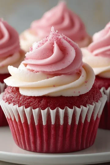 Pink Velvet Cupcakes