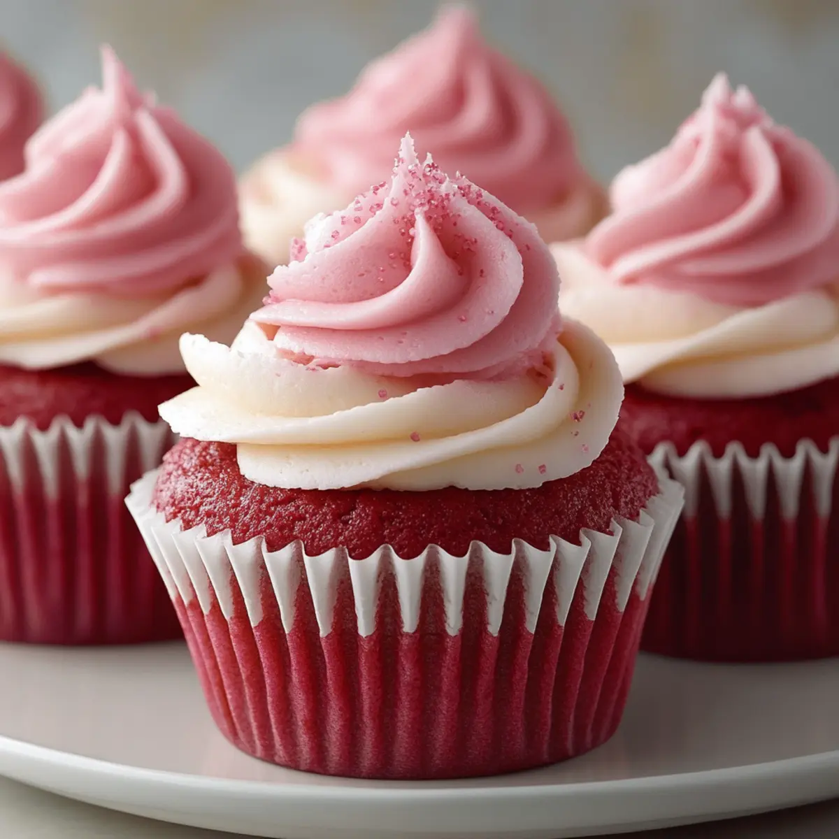Pink Velvet Cupcakes