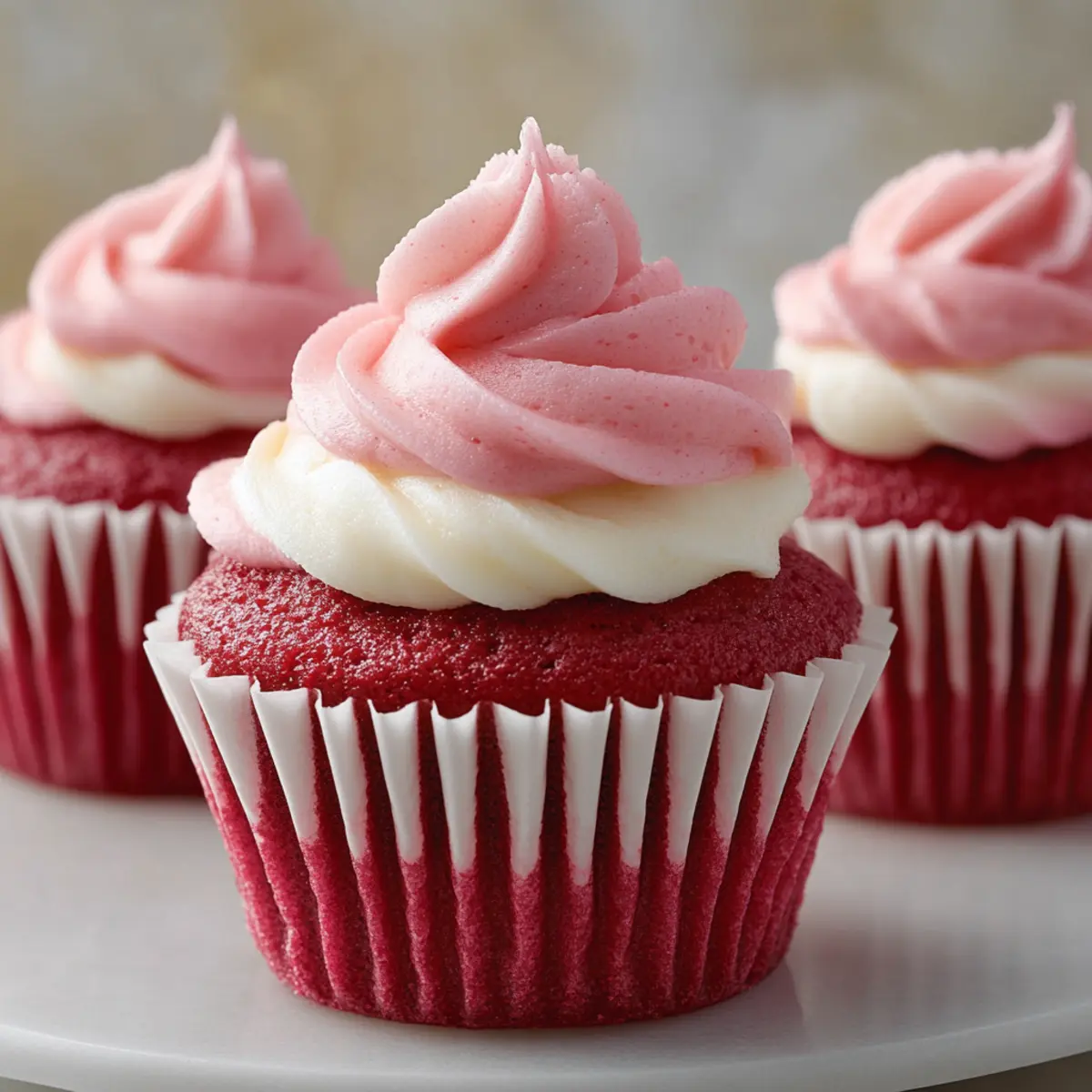 Pink Velvet Cupcakes