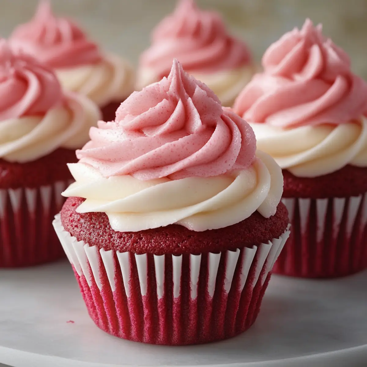 Pink Velvet Cupcakes