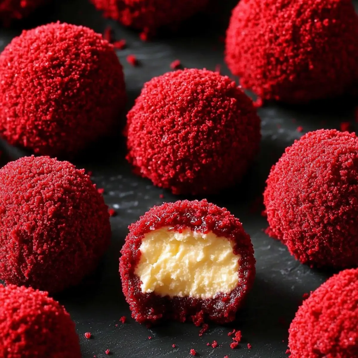 Red Velvet Cheesecake Bites
