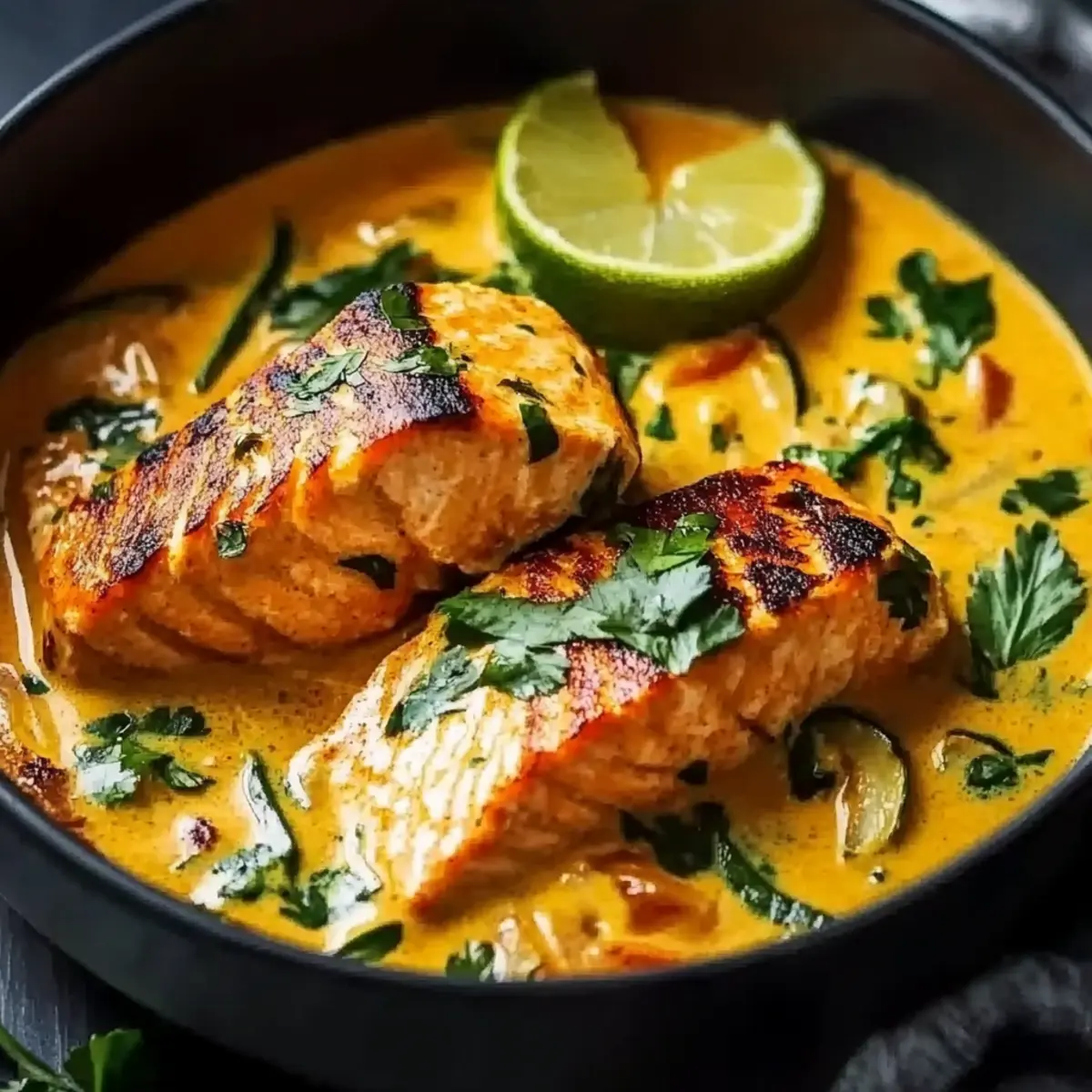 Salmon Coconut Curry