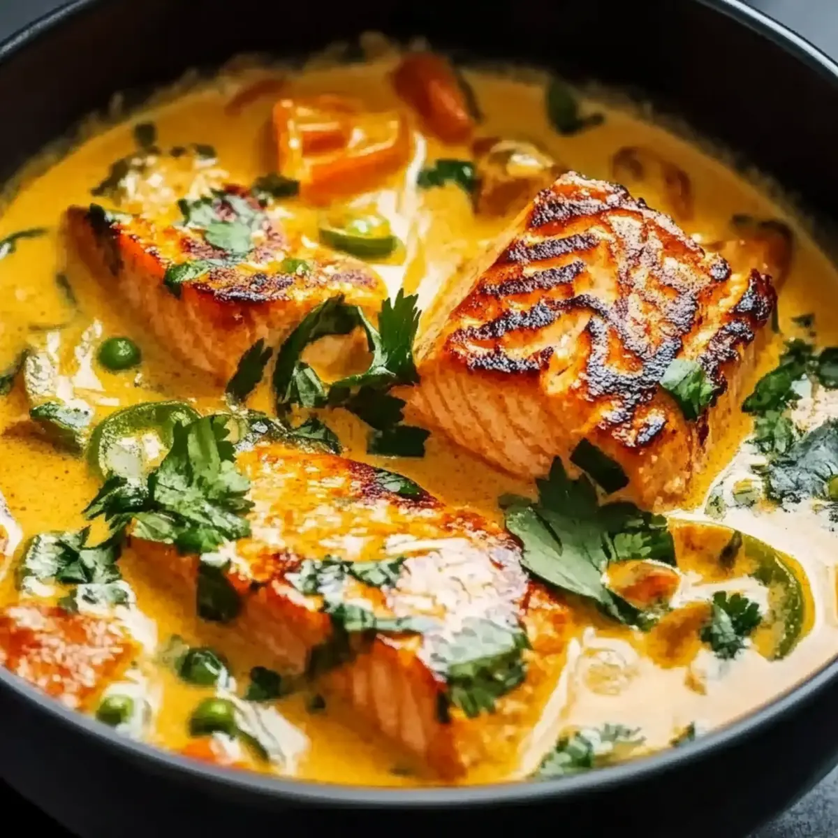 Salmon Coconut Curry