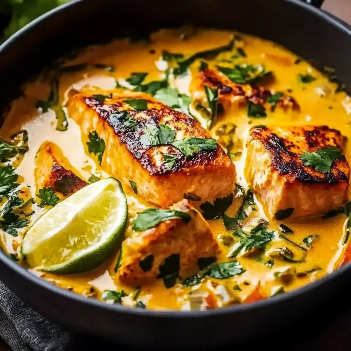 Salmon Coconut Curry