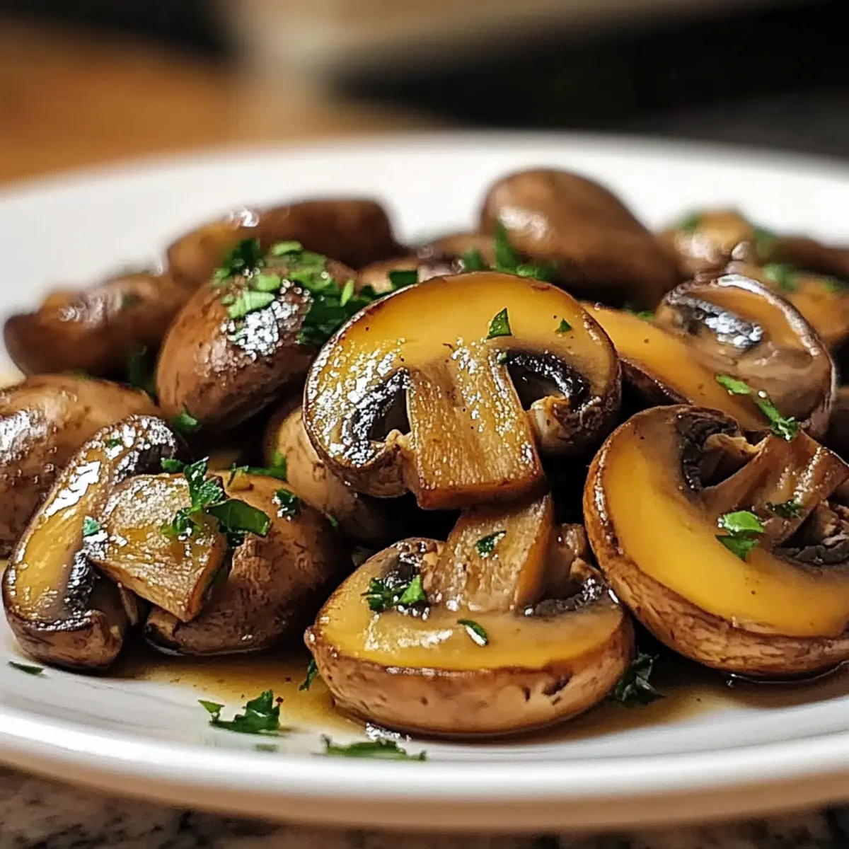 Sautéed Mushroom Caps