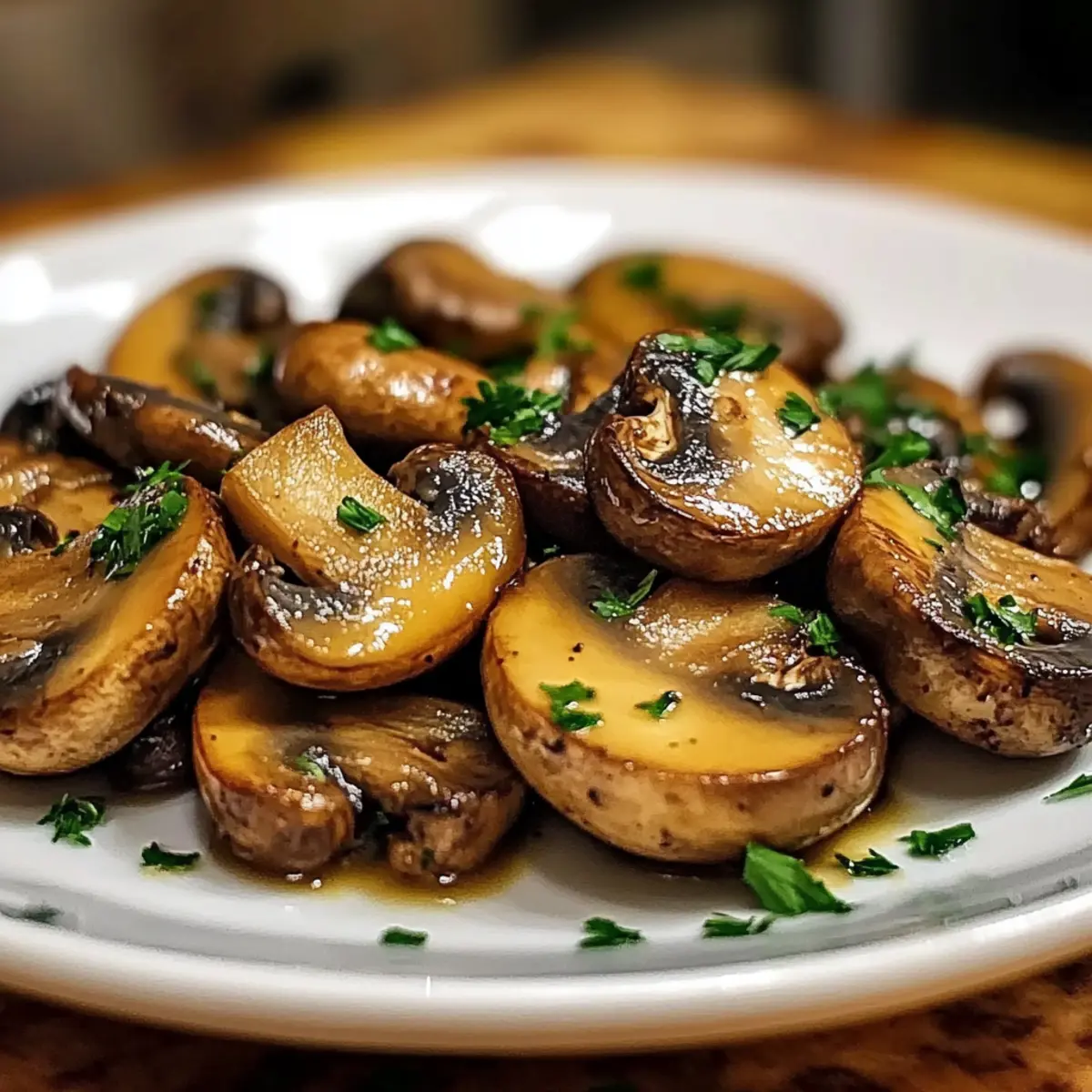 Sautéed Mushroom Caps