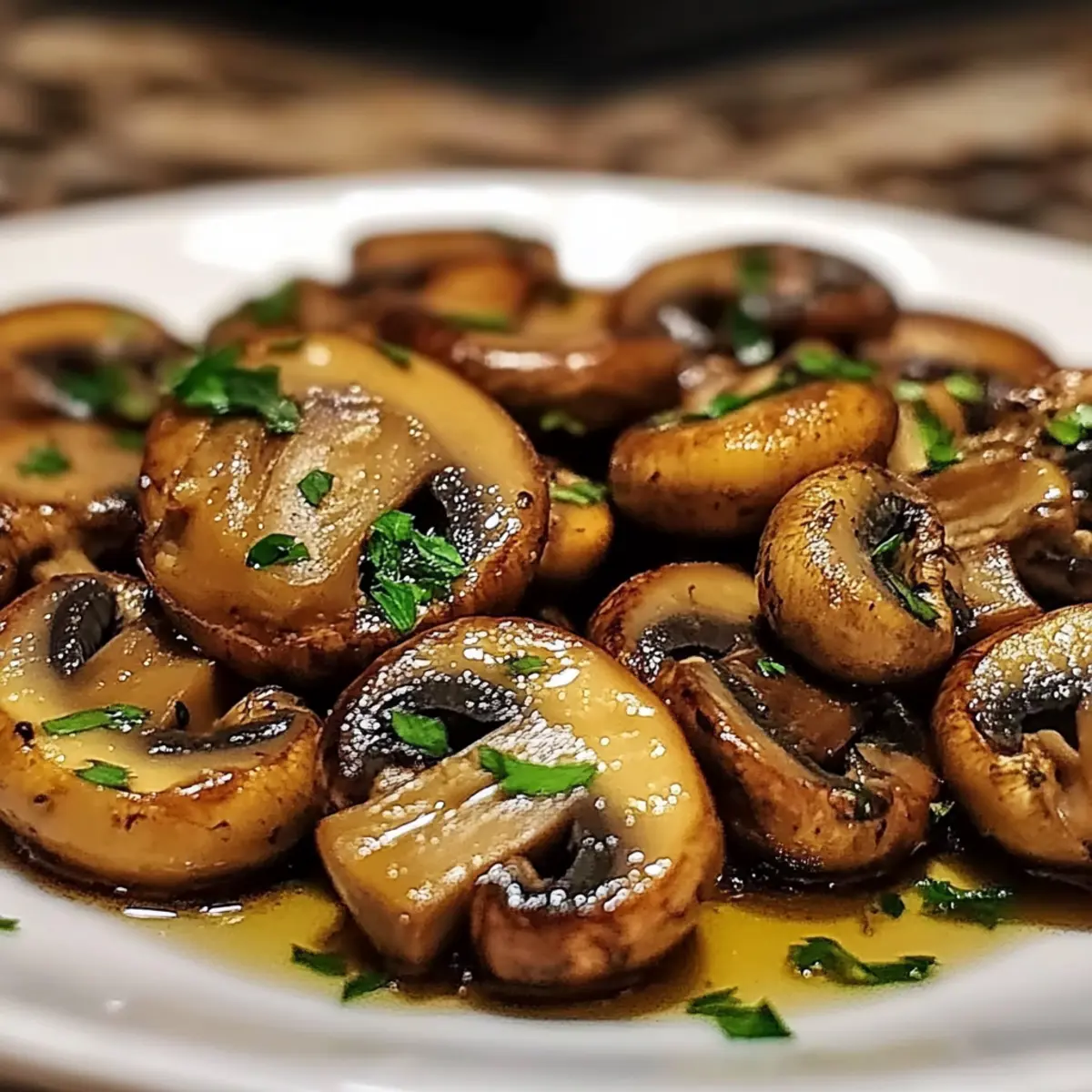 Sautéed Mushroom Caps