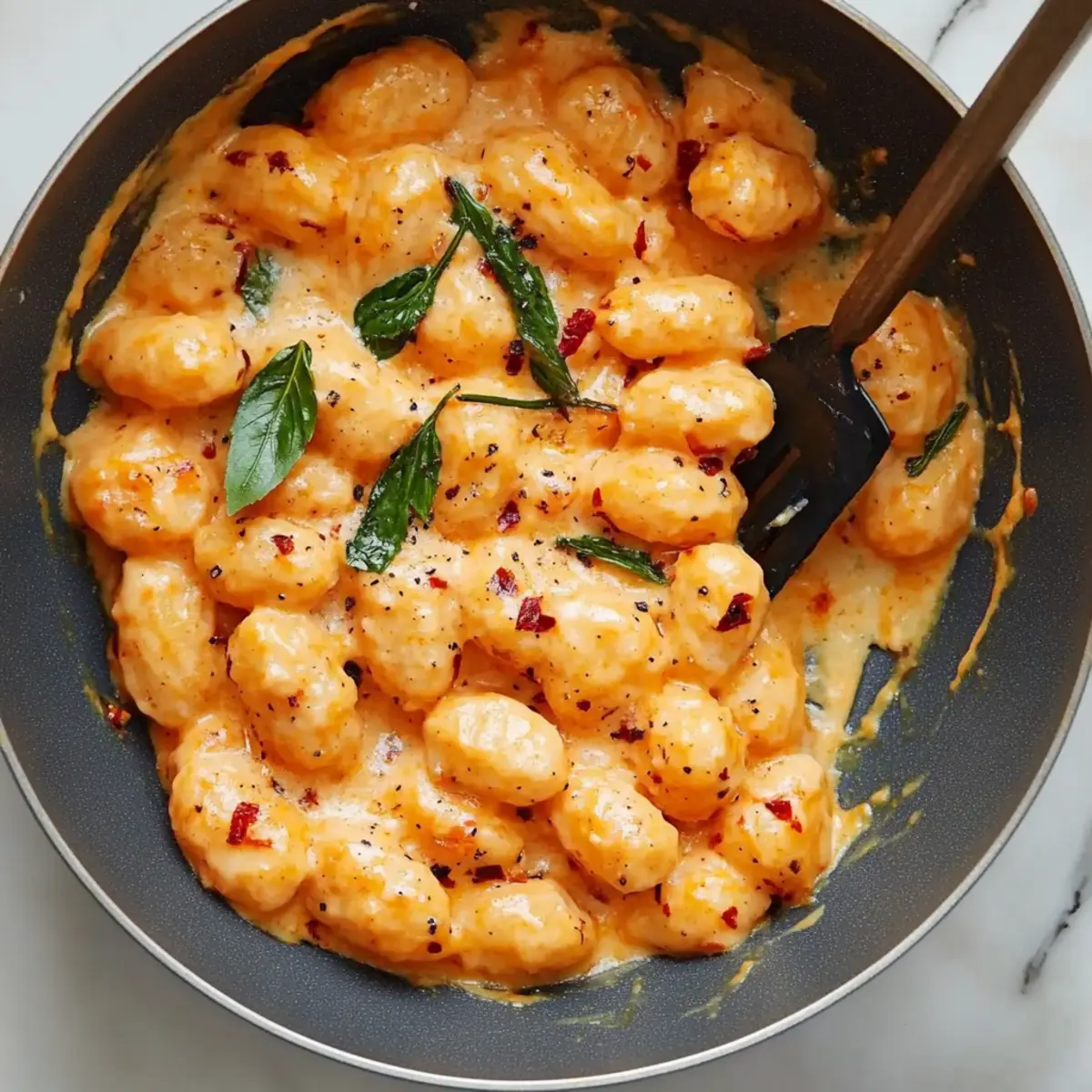 Spicy Tomato Garlic Confit Pasta